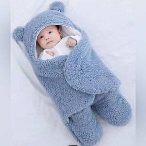 Baby Flannel 3D Ear Design swaddling Blanket